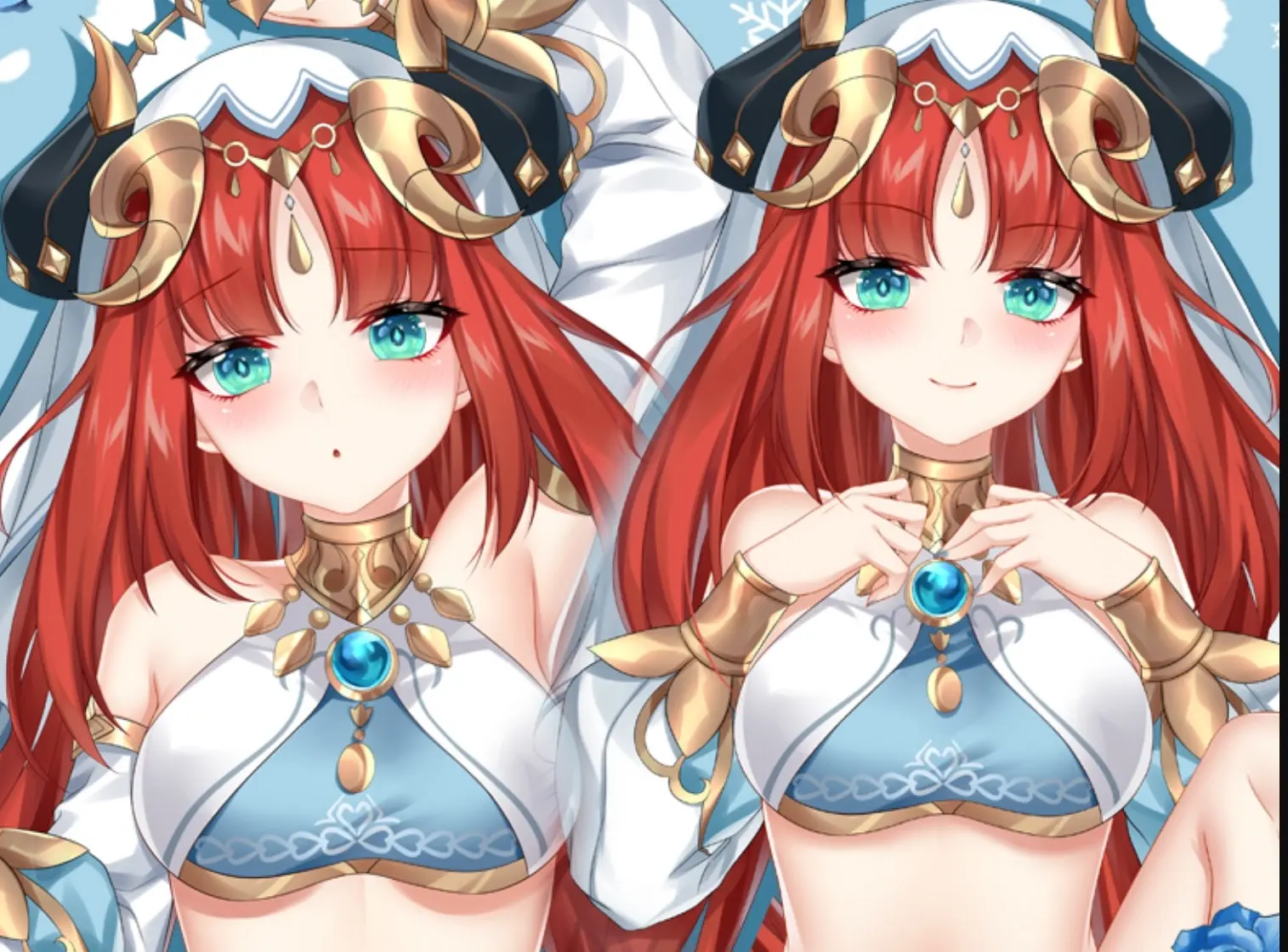 原神妮露開(kāi)襟圖片等身抱枕